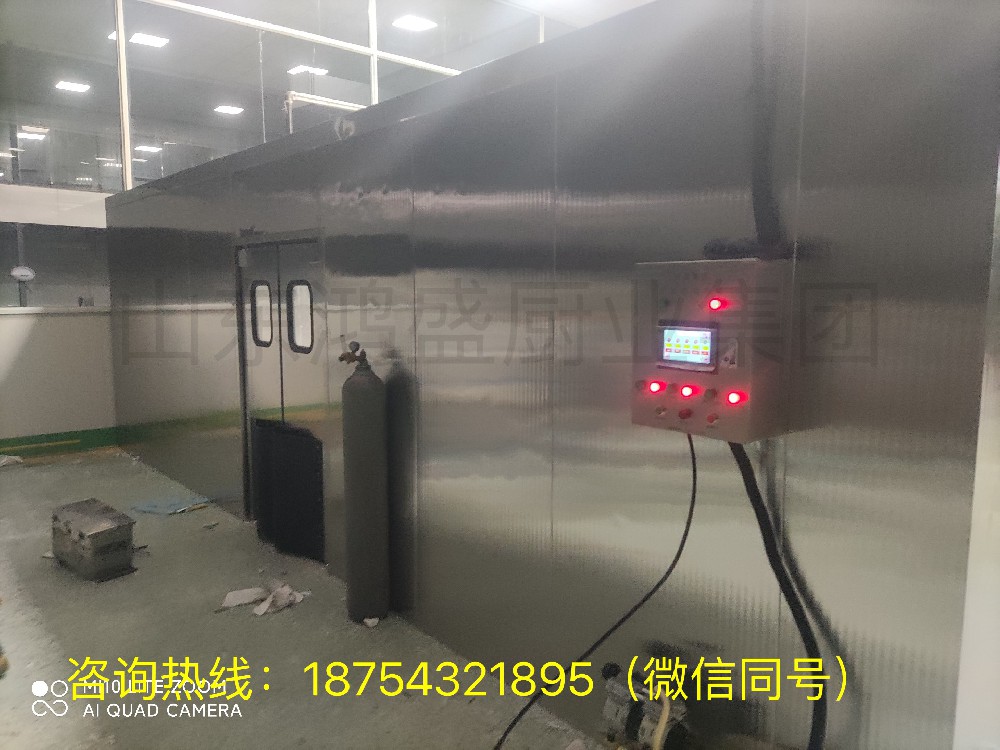 【餐饮卫生新保障：走进高效餐具消毒房】山东青岛客户订购的热风循环消毒房